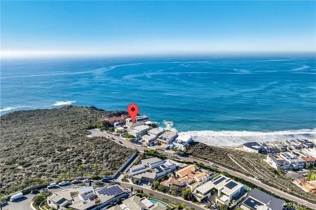 an aerial view of a ocean view