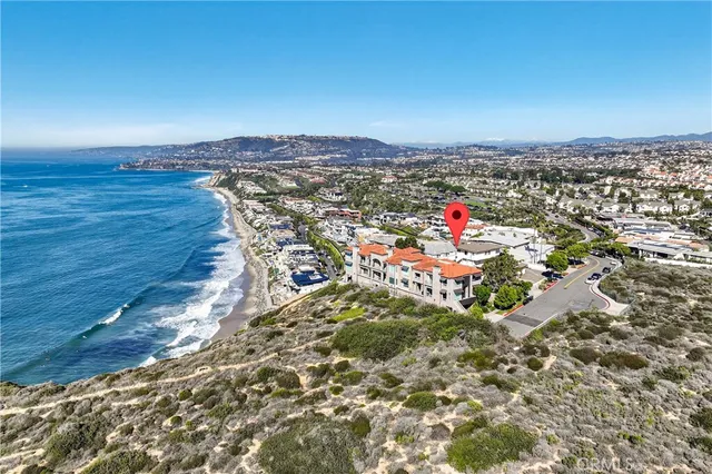 a view of a lake with a city