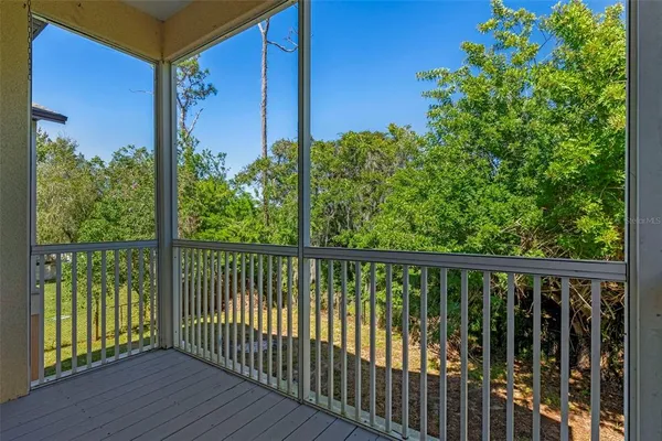 a view of a balcony
