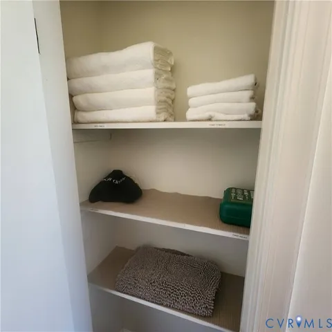 a close view of washer and dryer