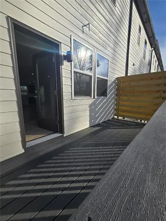 a view of front door