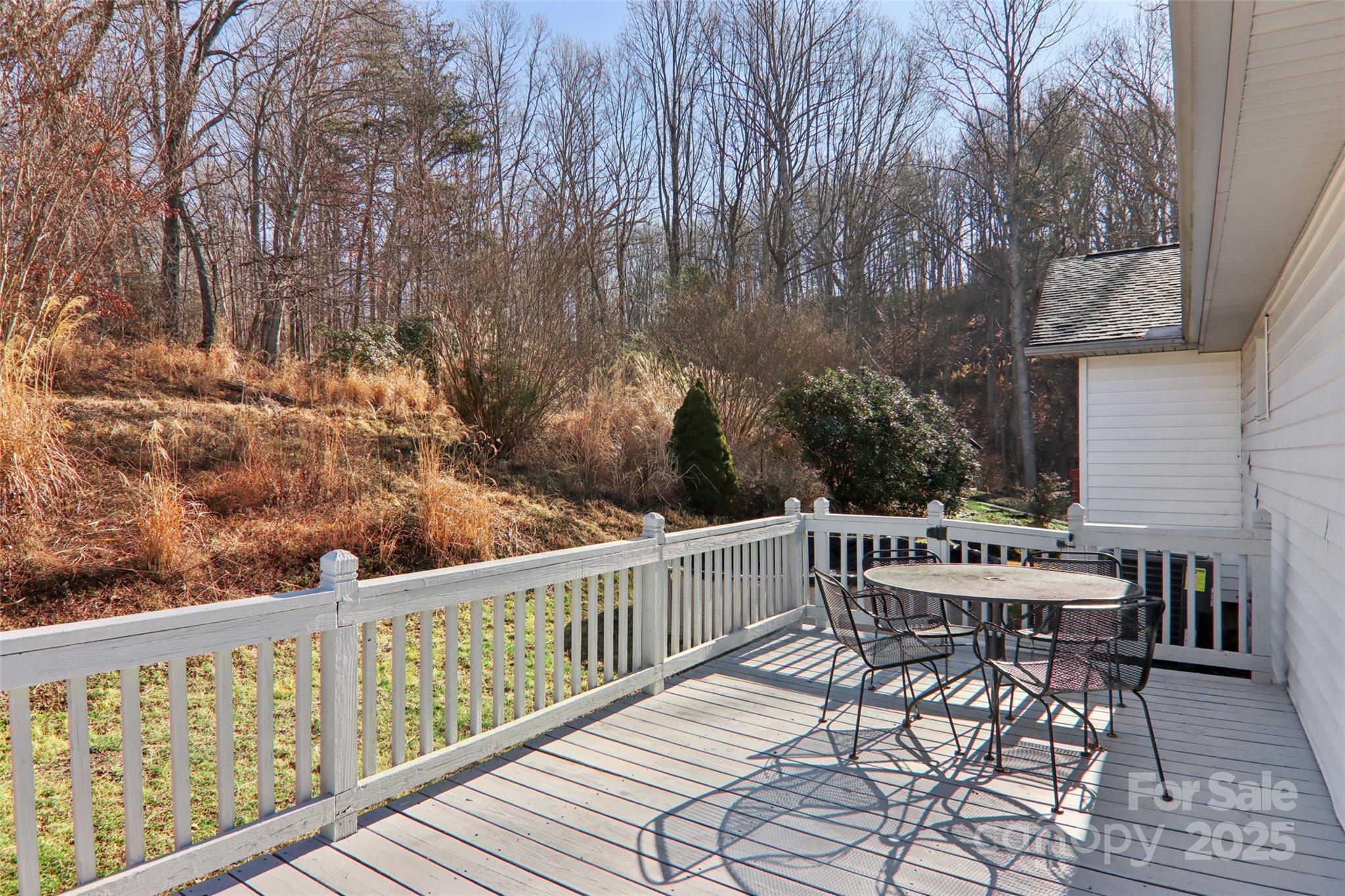 57 Bittersweet Trail Canton, NC 28716 - Photo 30 of 40 a view of a chair and table on the roof deck
