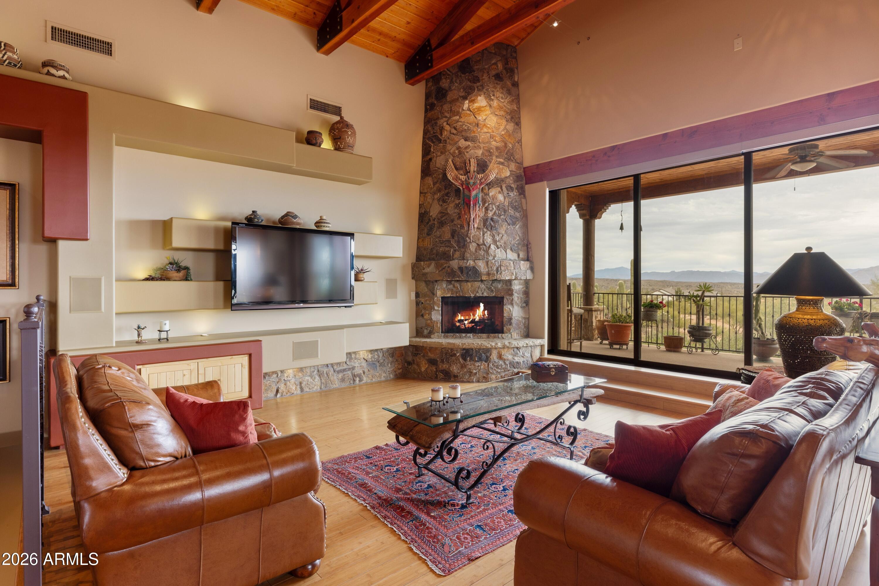 13906 East Montello Road Scottsdale, AZ 85262 - Photo 3 of 110 Great Room w/ Glass Sliders