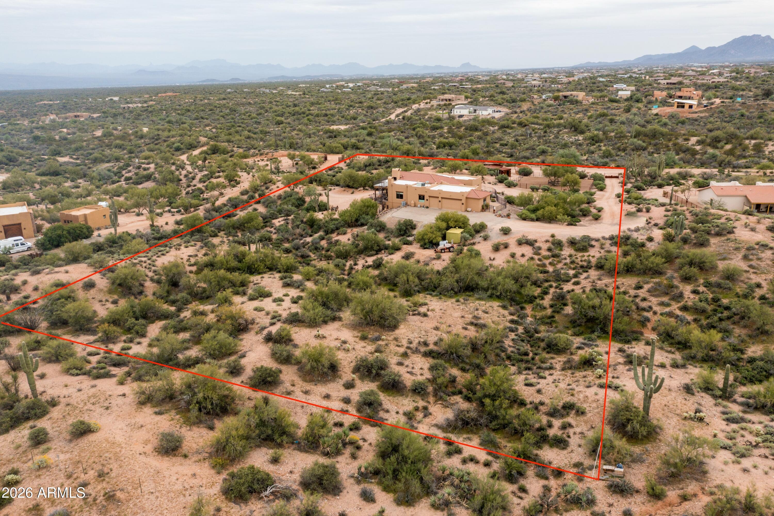 13906 East Montello Road Scottsdale, AZ 85262 - Photo 90 of 110 an aerial view of residential building and ocean