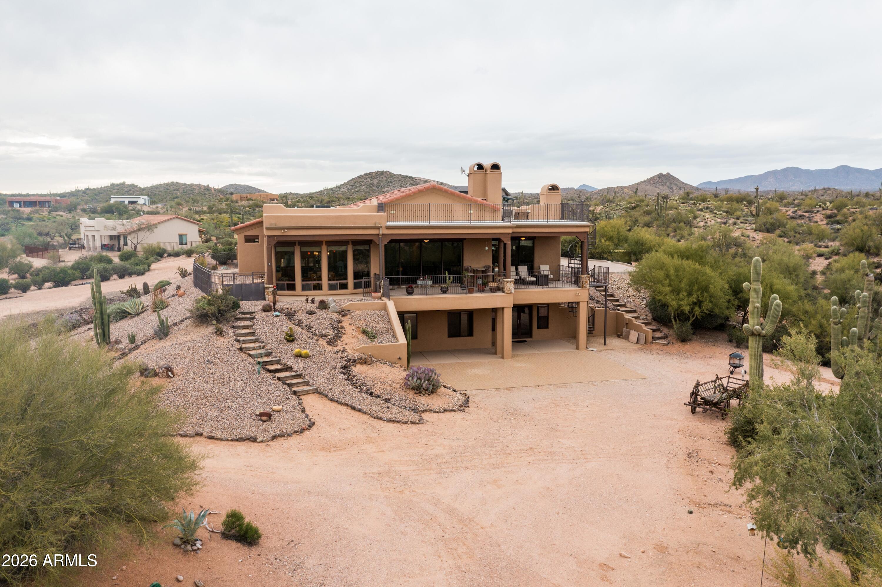 13906 East Montello Road Scottsdale, AZ 85262 - Photo 94 of 110 Aerial of Property
