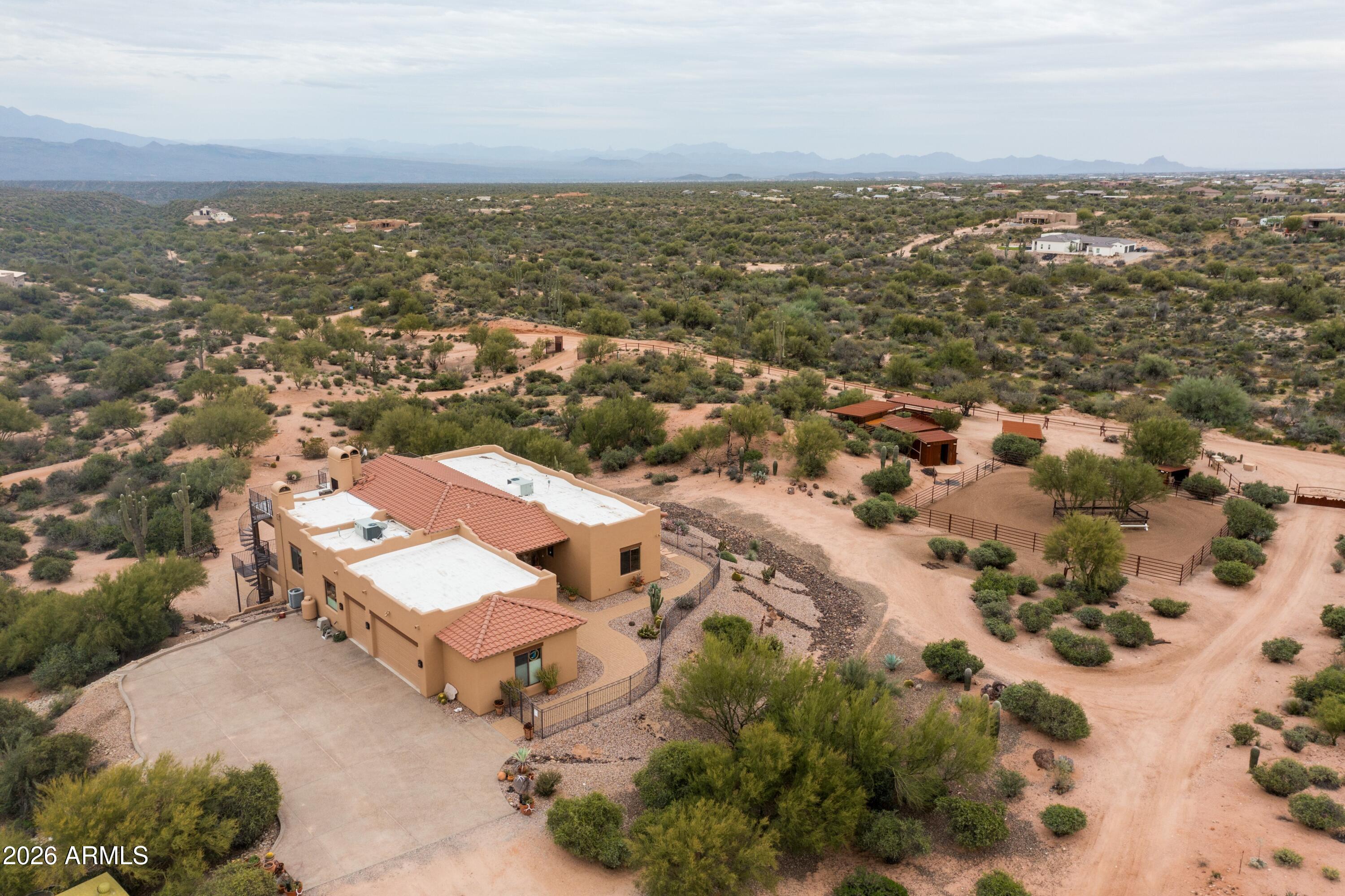 13906 East Montello Road Scottsdale, AZ 85262 - Photo 95 of 110 an aerial view of residential building and ocean