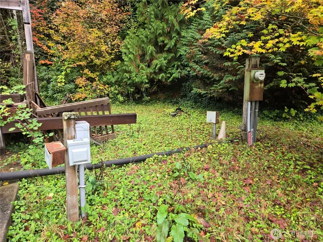 a garden view with lake view