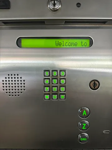 a close view of door