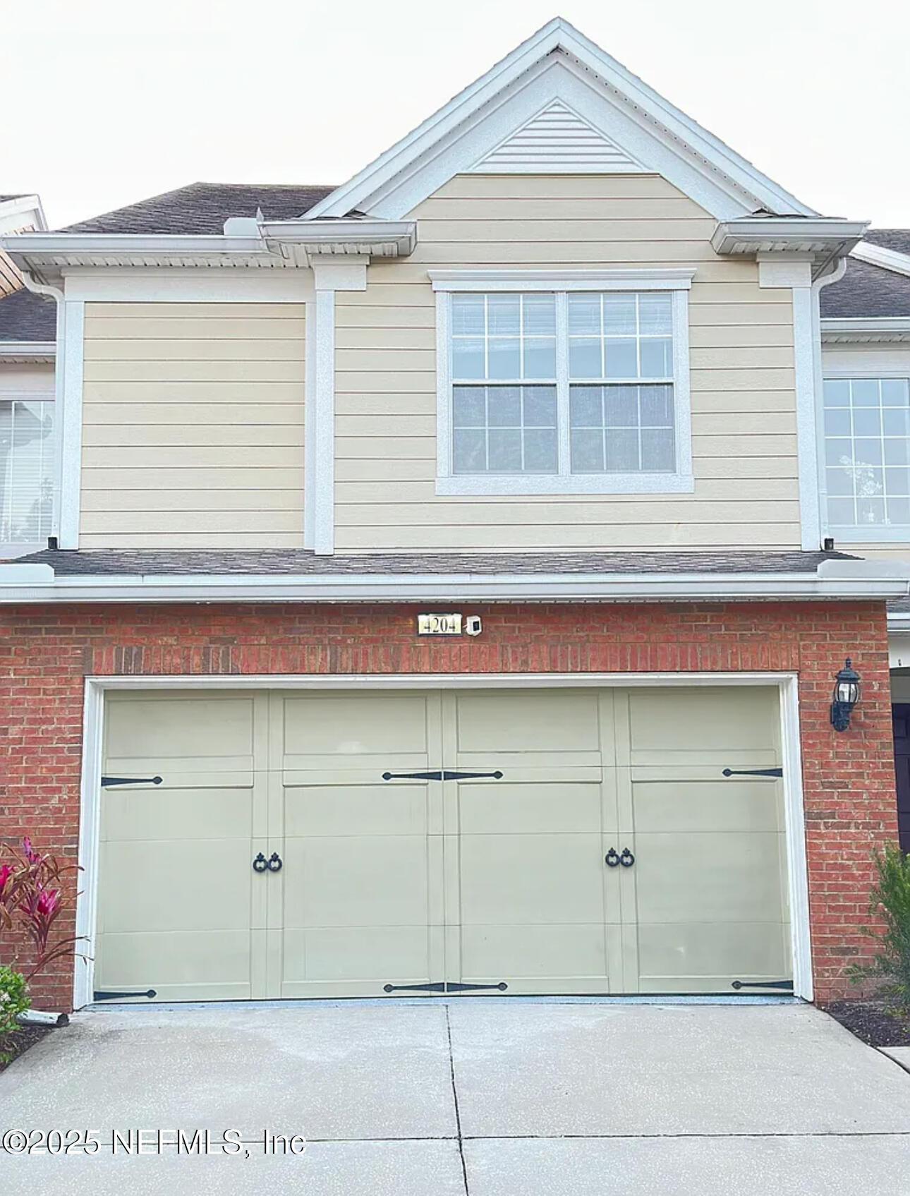 a front view of a house