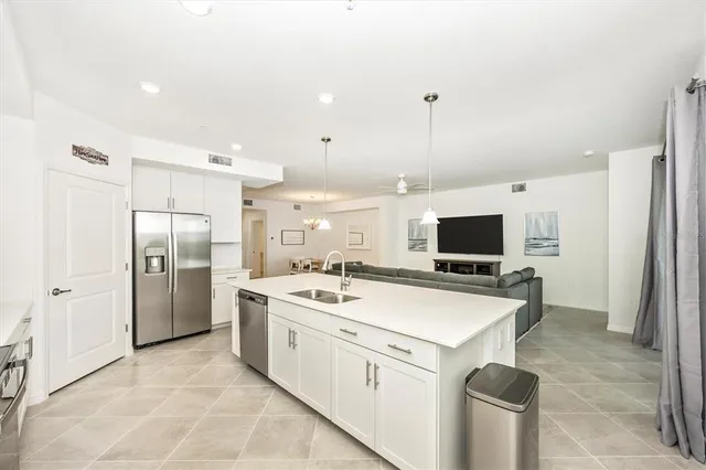 a bedroom with a baby bed and a dresser