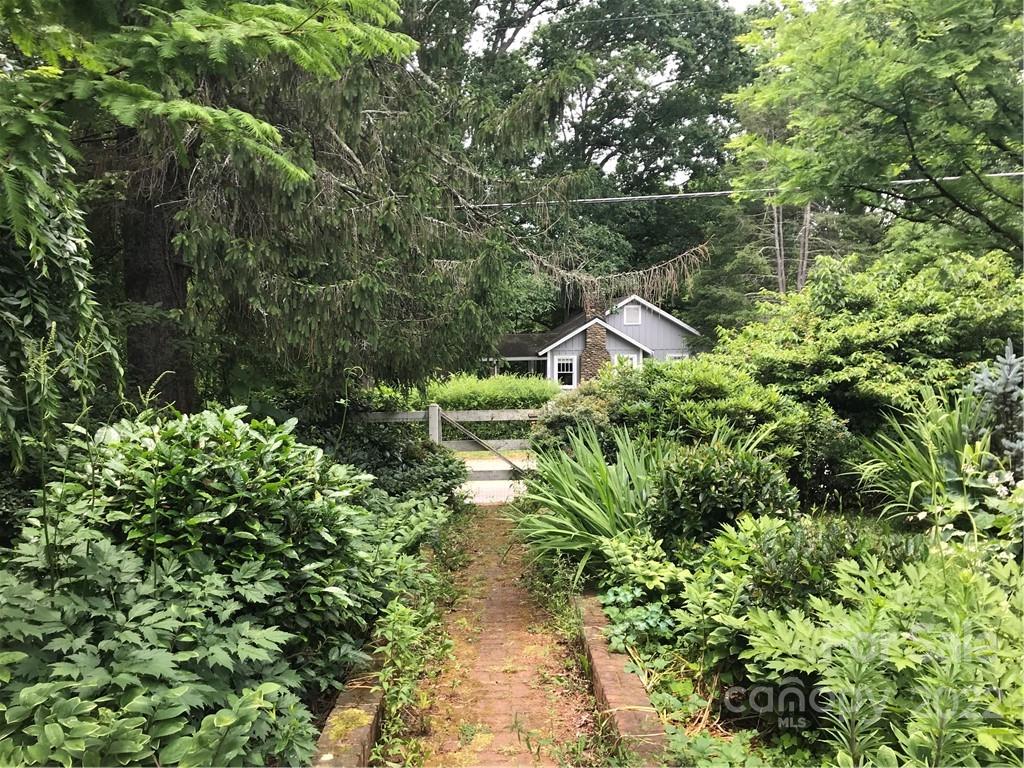 528 Padgettown Road Black Mountain, NC 28711 - Photo 31 of 37 a backyard of a house with lots of green space and trees all around