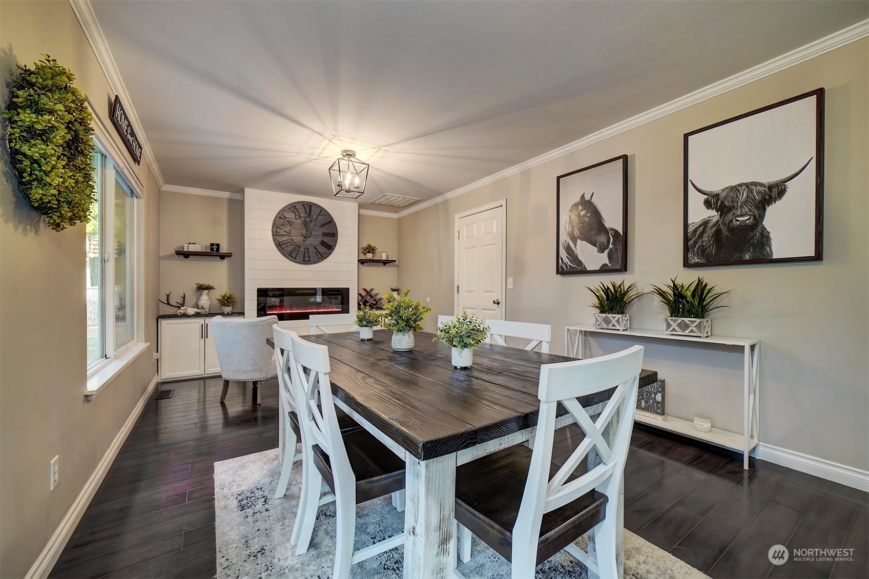 2016 Southeast Cedar Road Port Orchard, WA 98367 - Photo 14 of 30 a view of a dining area with furniture and a large window