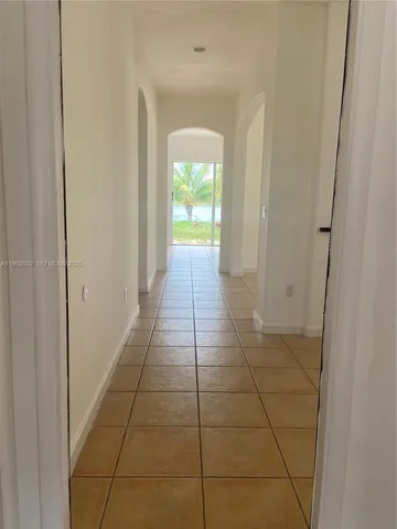 a view of hallway with window