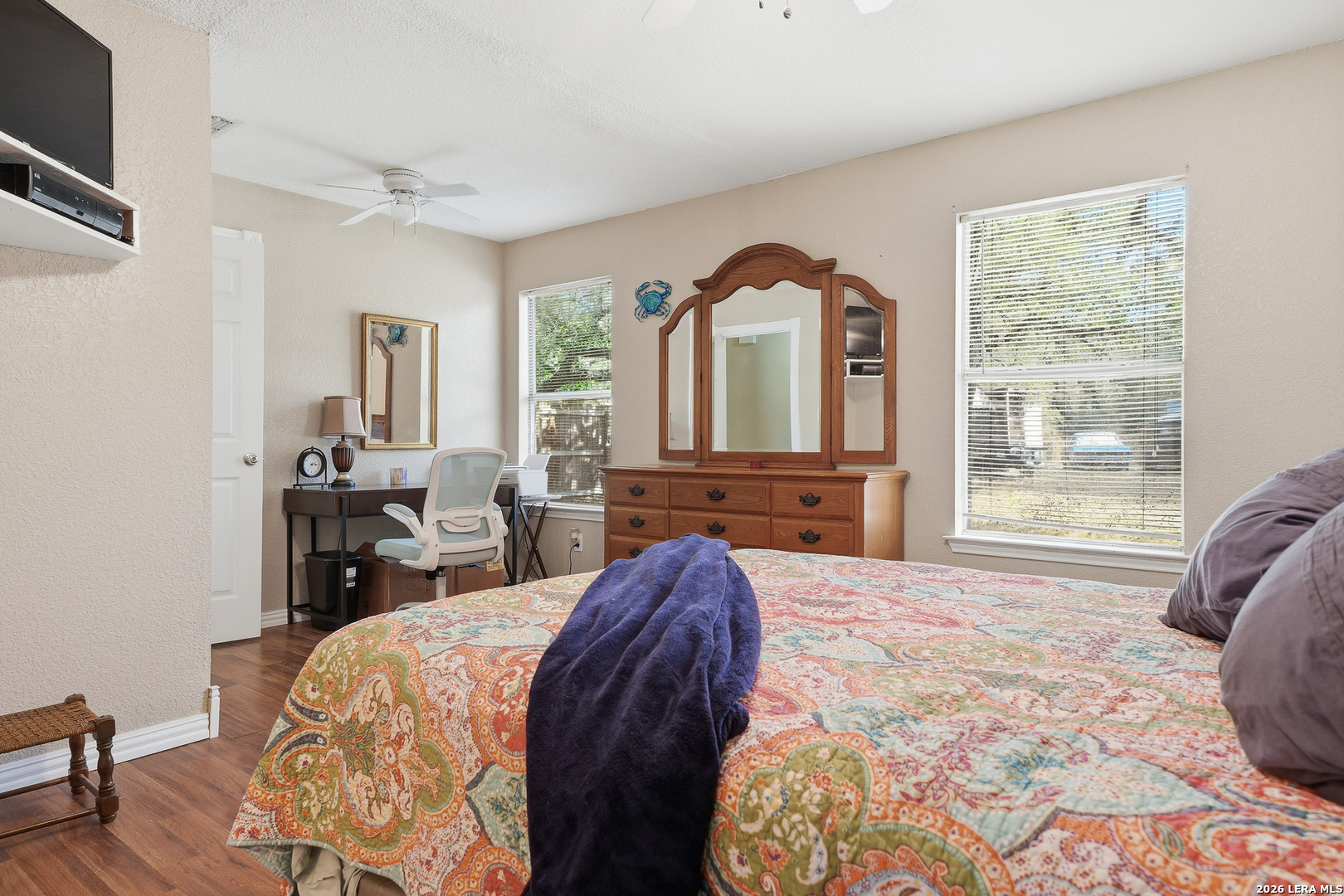 514 North 6th Street Fulton, TX 78358 - Photo 17 of 34 a view of a bedroom with furniture and windows