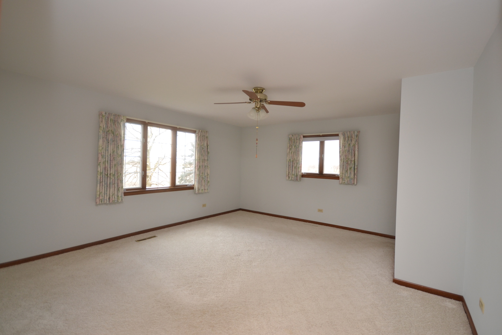 42W665 Plato Road Elgin, IL 60124 - Photo 13 of 38 an empty room with windows and a ceiling fan