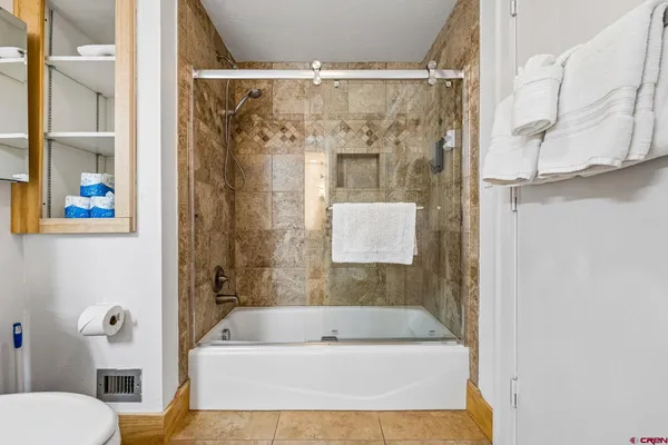 a bathroom with a bath tub and a shower