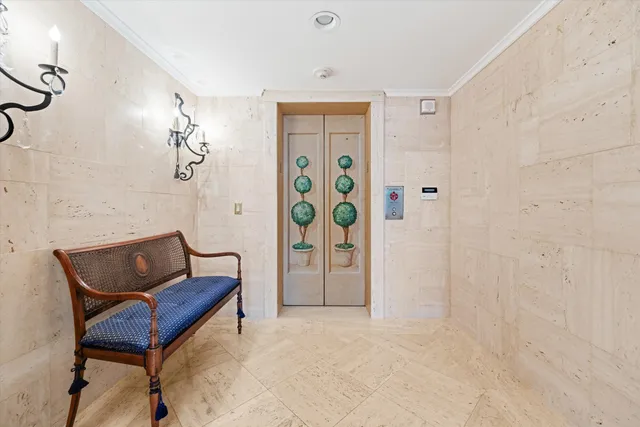 a view of a livingroom with furniture and furniture