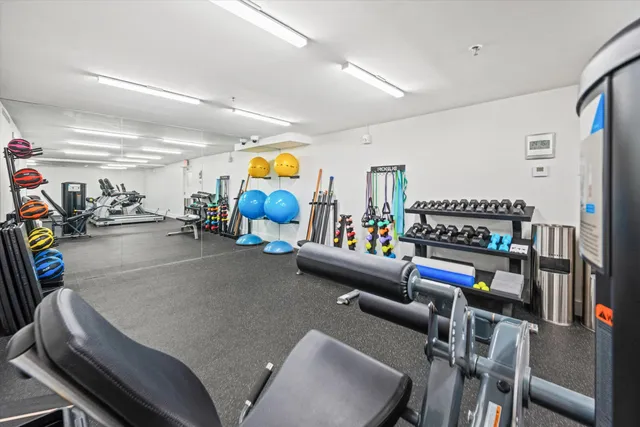 a room with furniture