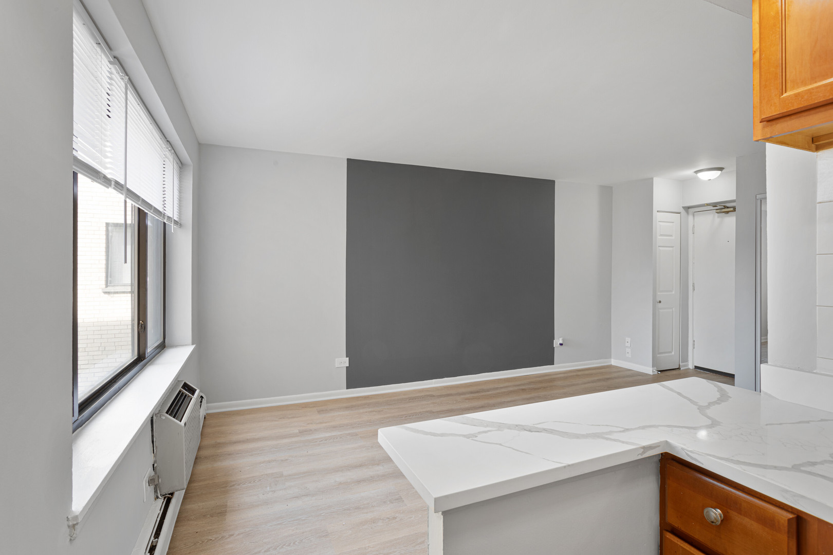 6758 North Sheridan Road, Unit 247 Chicago, IL 60626 - Photo 7 of 13 a room with a wooden floor and window
