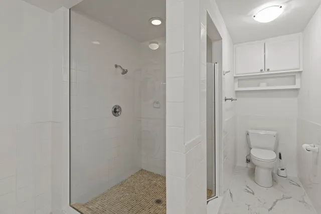 a bathroom with a toilet
