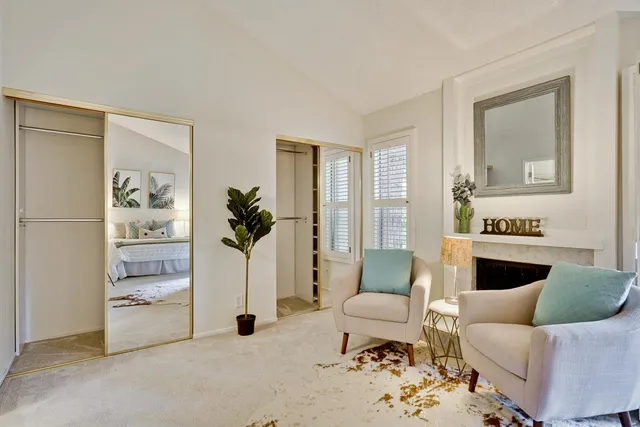 a view of a hallway view with staircase