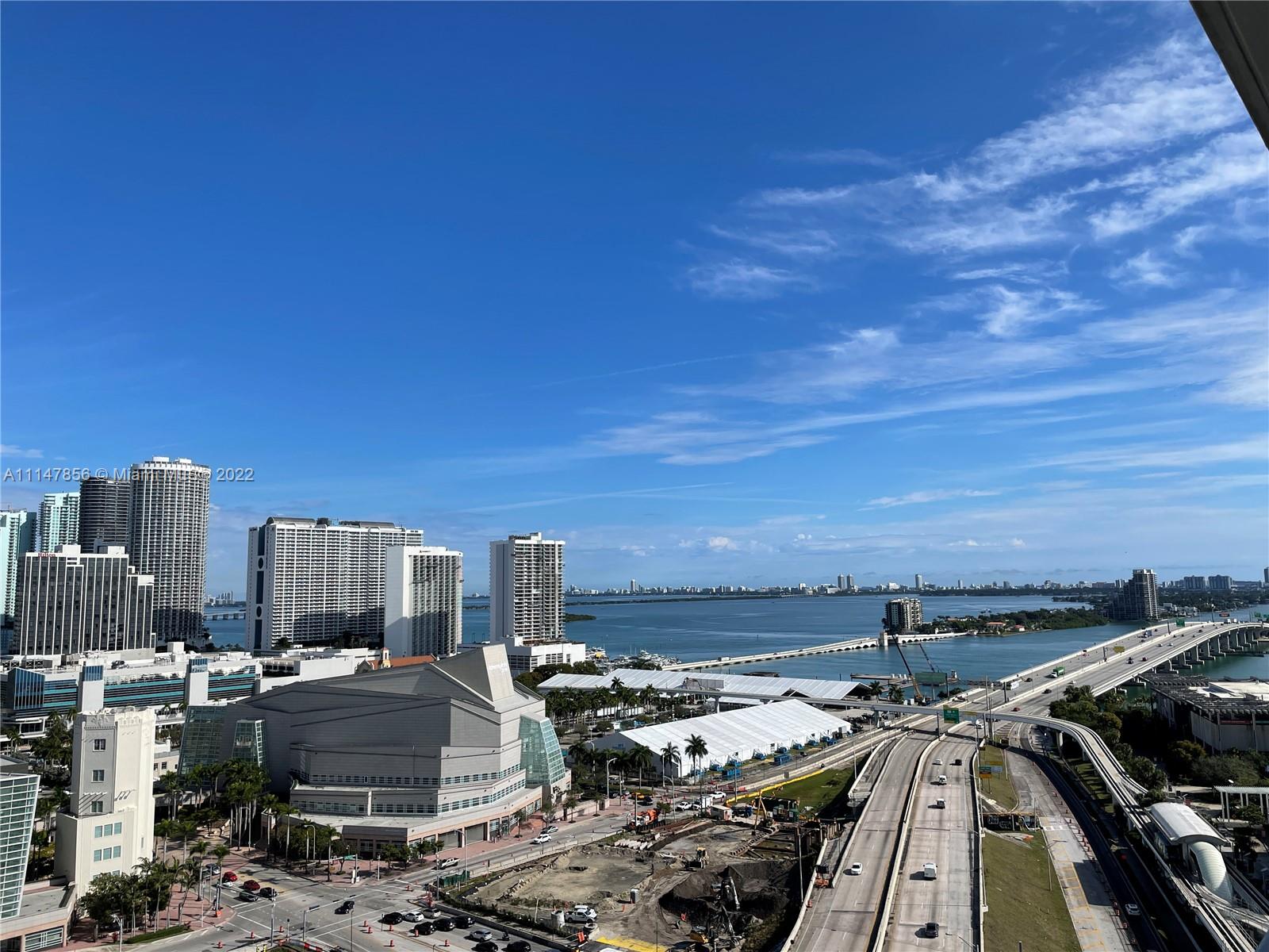 1100 Biscayne Boulevard, Unit 2003 Miami, FL 33132 - Photo 10 of 24 a view of roof with city view