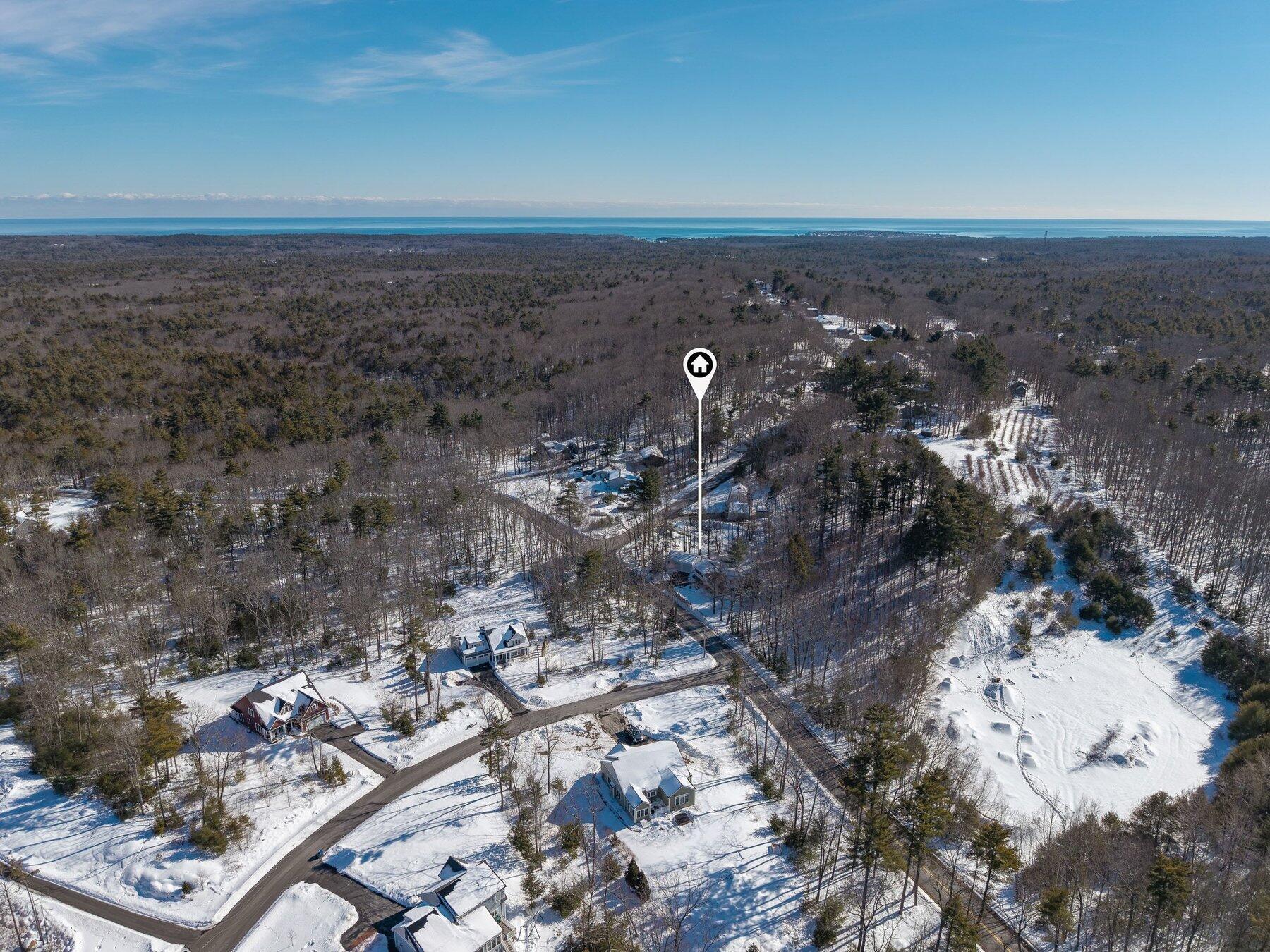 31 Clay Hill Road York, ME 03902 - Photo 33 of 34 aerial shot to ocean