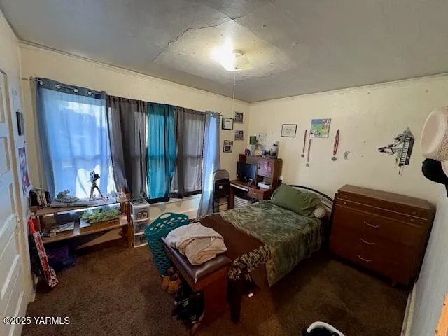 a bed room with furniture and a window