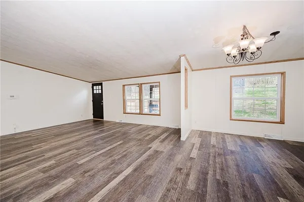 a view of an empty room