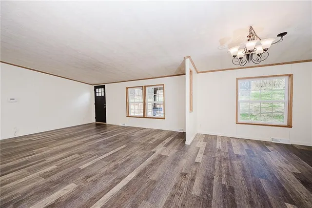 a view of an empty room