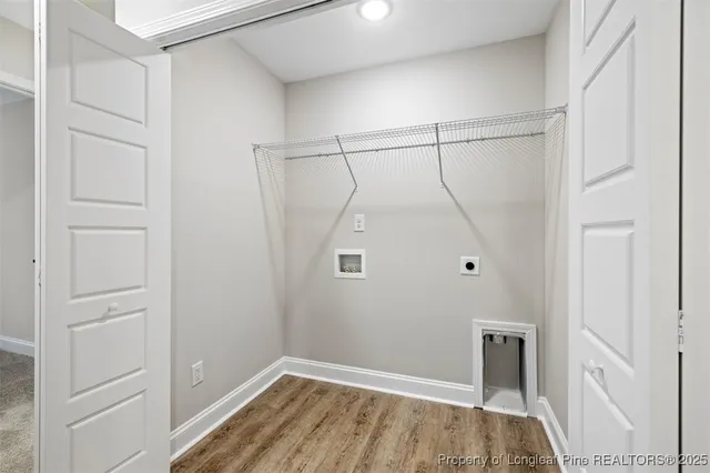 a view of a hallway with entryway