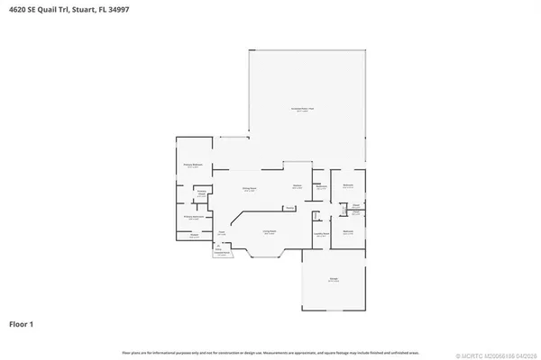 $834,750 | 4620 Southeast Quail Trail, Stuart, FL 34997