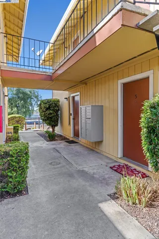 a front view of a building