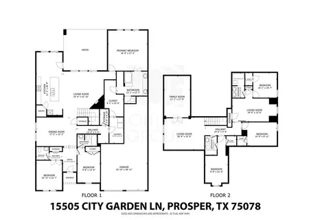 $875,000 | 15505 City Garden Lane, Prosper, TX 75078