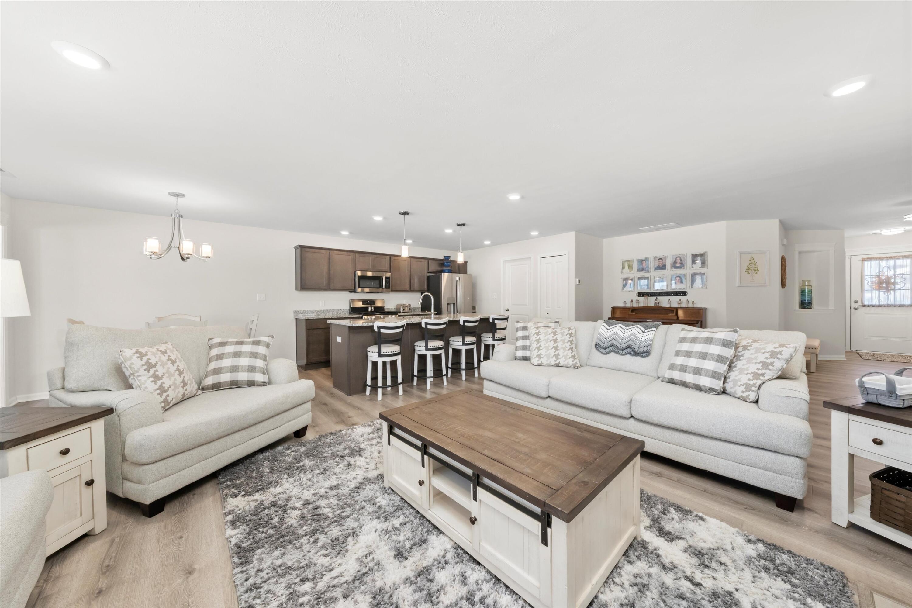 13665 Freedom Way Cedar Lake, IN 46303 - Photo 2 of 23 a living room with furniture and kitchen view
