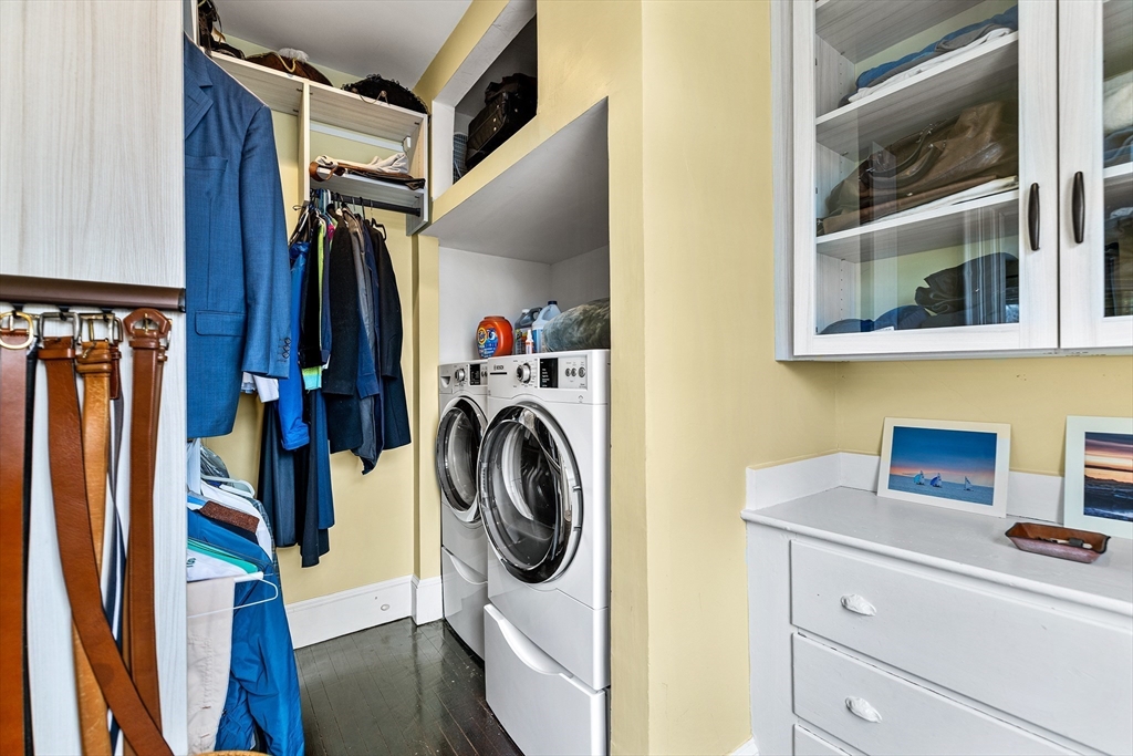 405 Cherry Street, Unit 2 Newton, MA 02465 - Photo 23 of 39 a utility room with dryer and washer