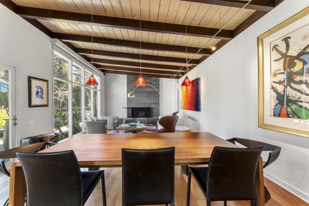 Undisclosed Address Stanford, CA 94305 - Photo 15 of 45 a view of a dining room with furniture window and outside view