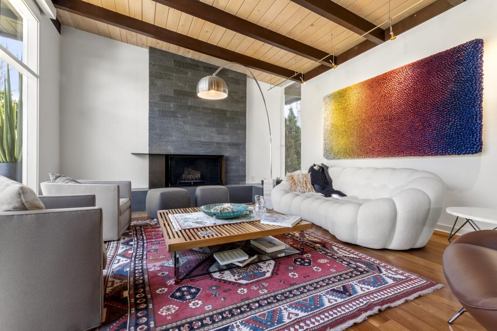 Undisclosed Address Stanford, CA 94305 - Photo 16 of 45 a living room with furniture and a fireplace