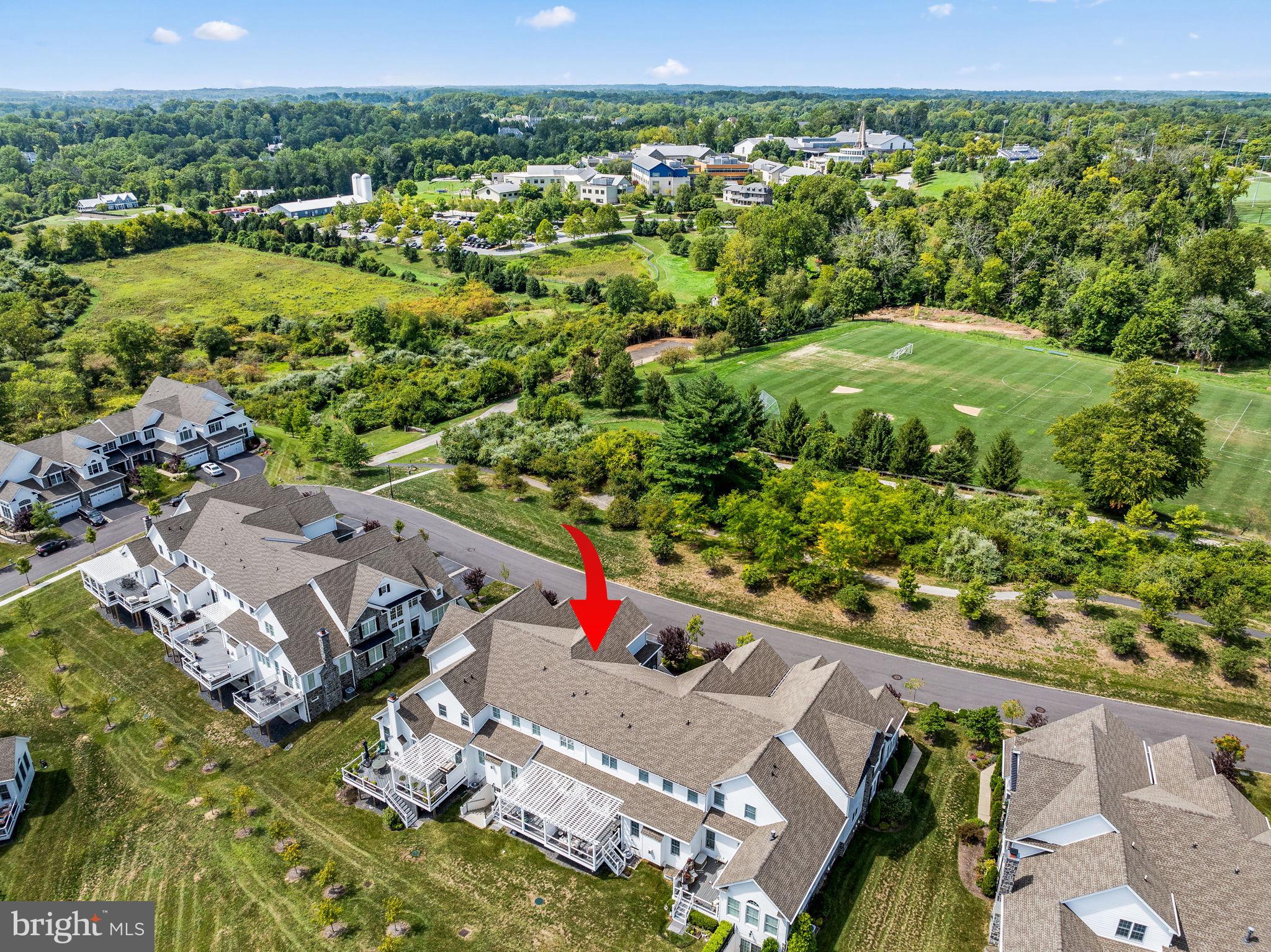 3845 Meadow View Farm Road Newtown Square, PA 19073 - Photo 50 of 66 Rear Aerial View