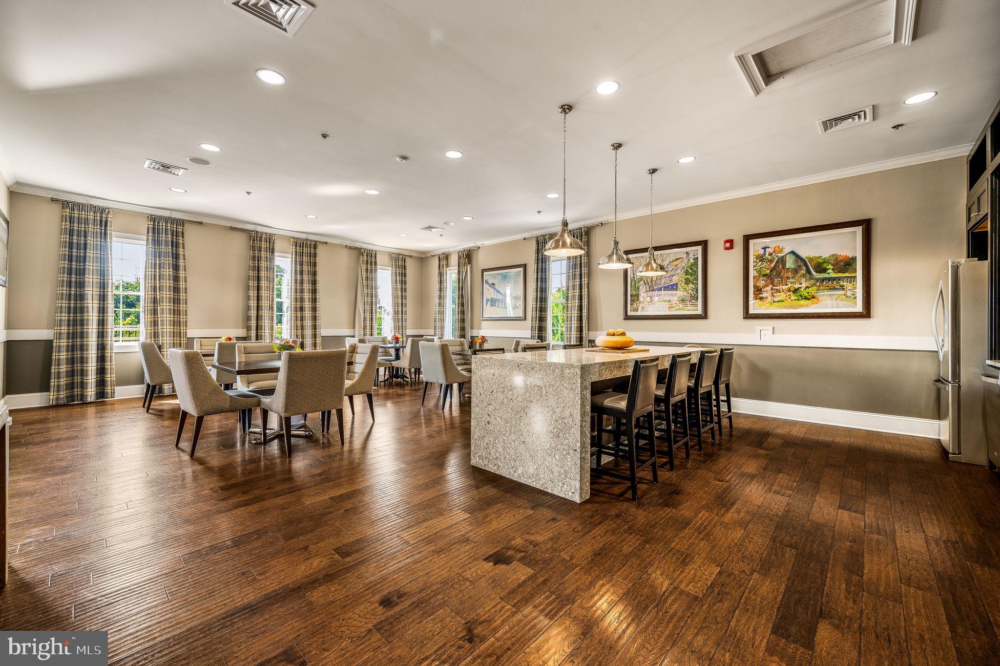 3845 Meadow View Farm Road Newtown Square, PA 19073 - Photo 65 of 66 Kitchen and Dining Area in Clubhouse