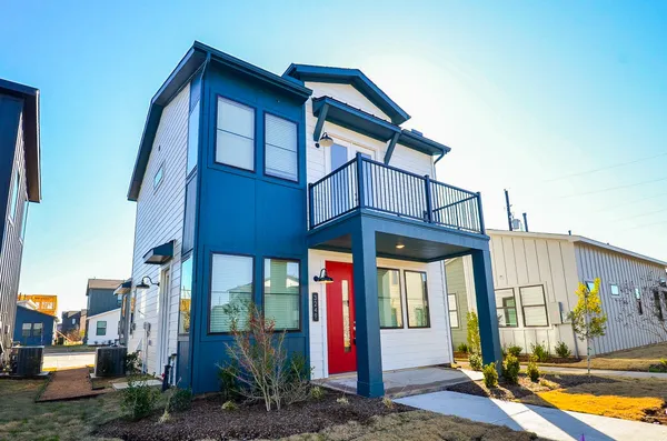 a front view of a house