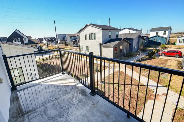 a view of a balcony