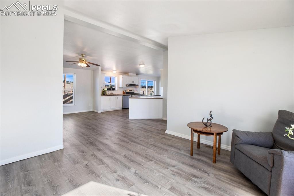 69 Aspen Drive Divide, CO 80814 - Photo 22 of 50 a living room with stainless steel appliances furniture and a kitchen view