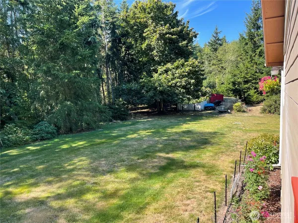 a view of a livingroom with a staircase