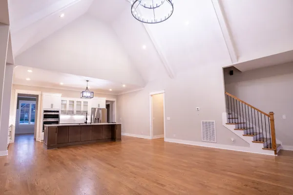 a view of a kitchen and a sink