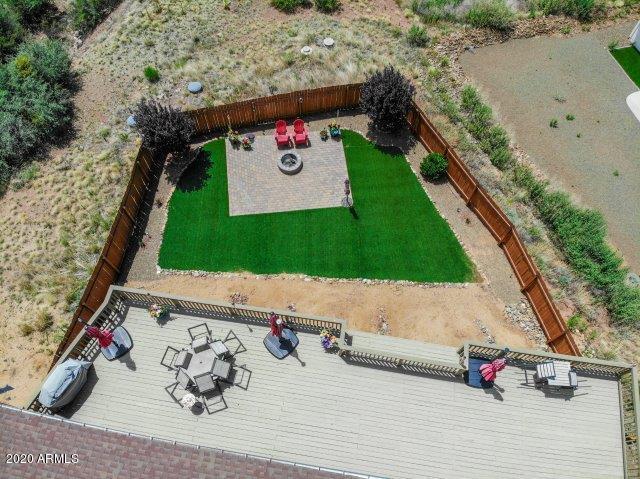 4637 East Amber Road Prescott, AZ 86301 - Photo 40 of 42 AERIAL BACKYARD VIEW