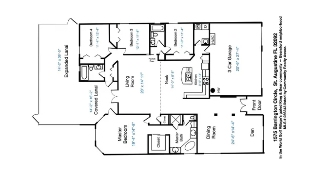 $589,450 | 1575 Barrington Circle, St. Augustine, FL 32092