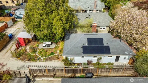 a view of balcony with furniture