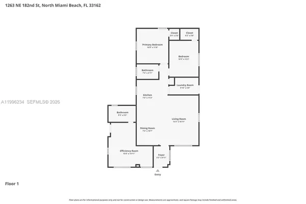 $520,000 | 1263 Northeast 182nd Street, North Miami Beach, FL 33162