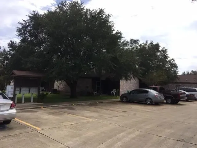 a car parked in front of a house